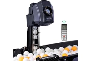 ‎AEASYG Tischtennis Roboter, Ping-Pong-Ballmaschine mit Fernbedienung und Tischtennis Roboter Ballmaschine mit Netz,das 100–300 Tischtennisbälle aufnehmen kann. Mit mehreren voreingestellten Trainingsvariante