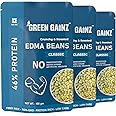 Green Gainz Roasted Edma Beans (Edamame) Classic Flavour (pack of 3-100gm each) | 100% Veg High Protein Snack | No Added Sugar | Non-GMO | Rich in Fiber | No Gluten