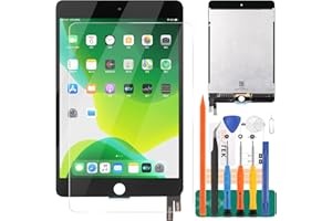 SRJTEK Kit de piezas de reparación de matriz de panel de vidrio para iPad Mini 4 7.9 2015 A1538 A1550 LCD de pantalla táctil digitalizador de montaje completo de panel de vidrio (negro)