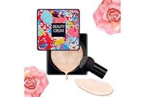 DINNIWIKL Ordolava Flawless CC Cream, 2023 NEW Mushroom Head Air Cushion CC Cream, Air Cushion CC Cream Mushroom Head Foundation Makeup Long Lasting Matte Concealer (1pcs Ivory White)