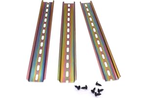 Taiss/3 Stücke 25cm hutschiene hochwertigem Farbe Stahl DIN-Schiene, für Verteilerschrank Schaltschrank, 35mm breit, 7,5mm hoch, lang 250mm/10"-G