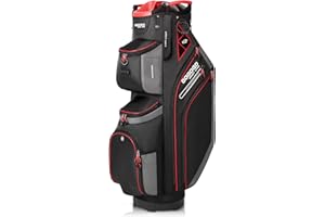 Gogogo Sport Vpro Golf Cart Bag, 14 Way Top Full Length Divider, Golf Club Bag with Cooler, Rainhood, 11 Pockets