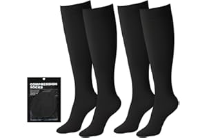 Evolyline 2 Paar Medizinische Kompressionsstrümpfe Damen Herren 20-30 mmHg Klasse 2, Waden Geschlossenem Zehenbereich StützstrüMpfe Kompressionssocken Thrombosestrümpfe Abgestufte Unterstützung ödeme