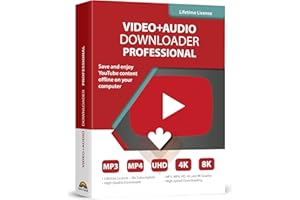 MARKT + TECHNIK Video and Audio Downloader software for YouTube – download your favorite YouTube videos as MP4 video or MP3 audio – lifetime license – computer program compatible with Windows 11, 10, 8 and 7