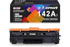 ZIPRINT W1420A Toner de Rechange pour HP 142A W1420A Toner pour HP Laserjet m110we MFP m140we m110w MFP m140w m139we (1 Noir,sans Puce)