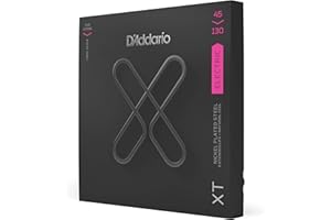 D'Addario XT Coated Bass Strings - Electric Bass Guitar Strings - 5-String, Long Scale, 45-130