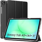 MoKo Case for Samsung Galaxy Tab A11+ Plus/ A9+ 11 Inches, Black | Lightweight Hard Shell Case for New Samsung A11+/A9+ Table