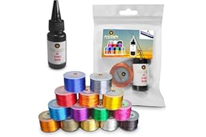 ANI-SAFE - DON'T RISK LESS Ani-Safe Fishing Rod Eye Wrap Kit, set with 20g clear UV Epoxy Resin, Repair line, replacement, tip light installation, guide ring thread, Metallic whipping, building sea course beach