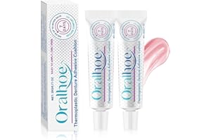 PEUTPY 2x20g Adhésif Pour Prothèses Dentaires,Crème fixatrice Fixation pour Prothèses Dentaires,Adhésif Soin pour prothèses dentaires,Tenue et confort tout au long de la journée