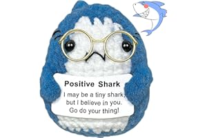 AXERHK Emotional Support Potato, Emotional Support Gift, Emotional Support Plush Doll With Card, Emotional Support Potato Plush, Cute Potato For Carnival Birthday Gift Friend Party Decoration (Shark)