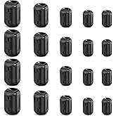 Dreamtop 20 Stück Ferritkerne Ferritfilter Ferrit Entstörfilter Klappferrit Aufsteckbarer Ferritring Ferritkerne für Kabel RF