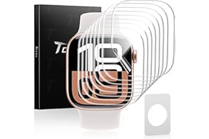TOCOL 8 Stück für Apple Watch Series 11 Series 10 42 mm Schutzfolie, Flexible TPU Folie, Blasenfreie Ultradünn HD Klar Weich Displayschutz für Apple Watch S11/S10 42mm