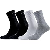 David Benjamin Unisex 4'l&uuml; Premium Kutulu Pamuklu Tenis &amp; Kolej &Ccedil;orabı Kadın &amp; Erkek - Nefes Alabilen, Dayanıklı, Yumuşak ve 