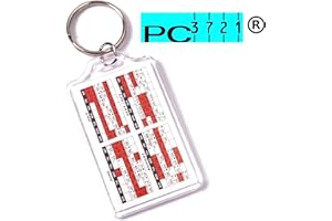 PC3721@ Jumbo Blank Clear Acryl Foto Schlüsselanhänger 70 x 45 mm, Modell E1306