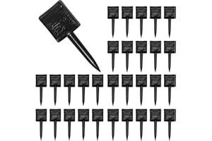 GUTE 30Pcs Nylon Archery Target Pins,Reusable Black Target Nails for Paper,EVA Foam & Straw Bales,Secure Fixing for Outdoor Shooting Practice & Competition