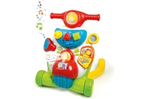 Clementoni Valentino Scooterino Primi Passi, 9+ Mesi, Multicolore, 14942