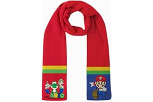 Bonamana Mario Bufanda para niños, bufanda de invierno, bufanda de invierno para otoño e invierno, bufanda de Navidad para niños, niñas, adolescentes