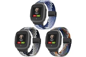 SUGARJAR 3 Stück Geflochtenes Armband Kompatibel mit Xplora Kidzi/XGO2/XGO3/X5 Play,Ultraleichtes Gewebe, 10ATM Wasserdicht, Kinderfreundlich für XPLORA Kidzi/X5/XGO 2/XGO 3, Mädchen Jungen Geschenk