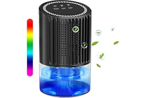 BEEWIN 35oz Dehumidifier for Bedroom. Home Portable Small Dehumidifier with Auto Defrost Function,2 Working Modes,Smart Auto-Off,Ultra Quiet for Wardrobe,Bathroom,Basement,Kitchen - Black