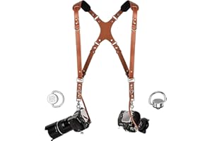C COIRO Slim Coiro Kamera-Zubehör Dual Harness Zwei Kameras - Schultergurt Leder