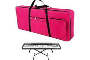 WSNDM Oxford Cloth Portable 88-Key Keyboard Electric Piano Padded Case, Portable Electronic Organ Waterproof Anti Shock Bag, Instrument Piano Protective Professional Cover Storage Padded Case