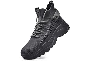 Fushiton Mens Trainers Running Shoes Hi Top Casual Shoes Fashion Sport Sneakers Walking Lightweight Breathable