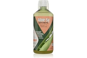 Syrio Integratori Alimentari, Aloe Sy Gusto Frutta, Aroma Pesca, Depurativo, da Bere Puro o Diluito, Aloin Free, Detox, Pura Polpa, Senza Aggiunta di Acqua, Senza Glutine, 1 Litro