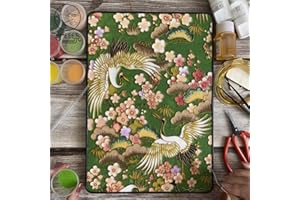 TANZEQI Cloisonne Enamel Painting DIY Kit for Chinese Cloisonné Enamel Art of Crane and Scenery, Intangible Cultural Heritage (Crane A)