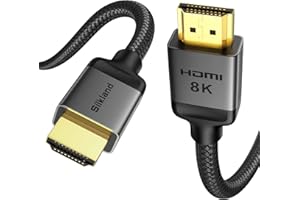 Silkland 10K 8K Kabel HDMI 2.1 12M, HDMI Kabel 2.1 4K@144Hz/120Hz 8K@60Hz, eARC, HDR10, Dolby Atmos, 48Gbps, HDCP 2.2 i 2.3 do HDTV/Soundbar/PS5/Blu-Ray/Switch/Projector/Laptop/Monitor/TV Box/PC