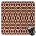 Produktbild HYYCLS Tan and Brown Mauspads, Knitting Themed Graphic Pattern with Zigzag Ornamental Chains and Warm Hues, Standard Size Rectangle Non-Slip Rubber Mousepad, Multicolor