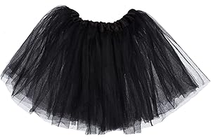 Msrlassn Gonna in Tulle per Ragazze Gonna per Tutu Minigonna Abito da Ballo Gonne per Tutu Elastiche Gonna da Ballo per Feste
