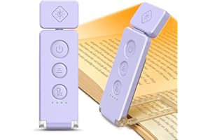 Glocusent Lámpara de lectura libro (Violeta)