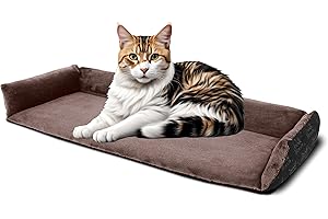 bo&flash Katzen Fensterkissen San Francisco Taube – Hochwertiges Katzenbett Fenster – Waschbares Katzenkissen 62 × 27 × 10 cm – Katzen Zubehör – Anti-Rutsch-Beschichtung Cat Bed