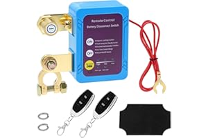 QWORK® Desconectador Bateria Coche, 12V 240A Desconectador de Bateria, Desconectador Bateria con Control Remoto Inalámbrico, para Automóvil, Camión, Autocaravana
