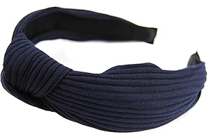 ‎AXY axy Haarreif mit Knoten-Vintage-Wunderschön Stirnband Haarschmuck Damen Haarreifen HR34 (Schwarzblau)