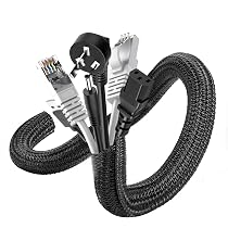 Gaine Tressée ETOPARS 9mm - Manchon Câble 3m Noir Organisation Fils