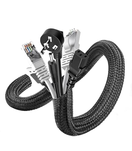 Kit Cable Management Sotto Scrivania BANNIO - 2 Canalette Portacavi 43cm, Senza Forare, Bianco