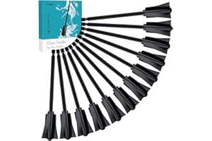 Epoxidharz Mischpaddel, Suzzam 12 Stück Farbrührer Epoxidharz Rührer, Bohrerpaddel Epoxidmischer für 1/4 Bohrer, wiederverwendbarer Farbmischer für Epoxid, Silikonmischen, Malen, Keramikglasur