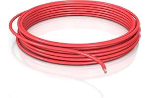 DCSk Cable para vehículos – 1,50 mm² – 10 m – FLRY B asimétrico – 1.50 mm² – Cable para Coche Trenzado – Rojo – 1 50 mm2