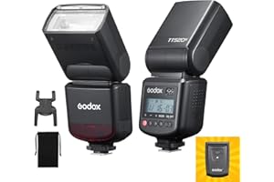 GODOX TT520 III - Flash Speedlite universale con trigger wireless GN33 433 MHz, modalità S1/S2, 8 livelli di potenza, compatibile Canon Nikon Pentax Olympus Fujifilm