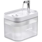 Westus inPets H13&trade; 1.5 Litre Ultra Sessiz Evcil Hayvan Kedi K&ouml;pek Su Pınarı &Ccedil;eşmesi | Su Sebili Şelalesi | 3 Akış Hızı Kontro