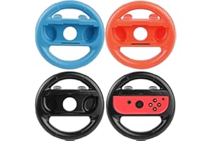 ASFRODE 4er-Pack Switch Lenkrad Für Nintendo, Nintendo Switch Controller Halterung, Nintendo Switch Zubehör Set, Lenkerzubehör Für Joy-Con, Ideal Für Multiplayer-Spiele - Links Und Rechts Kompatibel