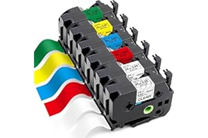 Markurlife Compatible avec Brother P touch TZe 24mm Ruban Étiqueteuse TZe-251 TZe-151 TZe-451 TZe-551 TZe-651 TZe-751 Étiquette Recharge pour Brother P-Touch PT-P700 2430 D600VP 9700PC P750W P710BT