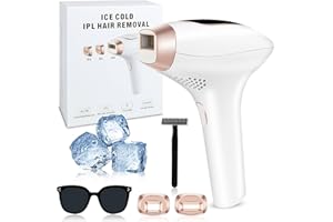 BUTBU 3 IN 1 IPL Geräte Haarentfernung, mit Kühlfunktion, 21J Max Energie, 470-1200NM Wellenlänge, Laser-Haarentfernung mit HR/SC/RA Funktion, für Damen/Herren, Gesich, Bikini, Körper, Beine, Achseln