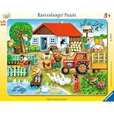 Ravensburger B&uuml;y&uuml;k &Ccedil;er&ccedil;eveli 15 Par&ccedil;a "Nerede Olmalı?" Puzzle