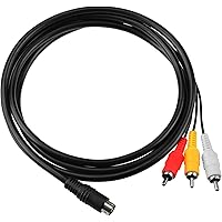 Mcbazel 1.8M Audio Video AV Cable RCA Connection Cord for Sega Mega Drive Genesis 2& 3