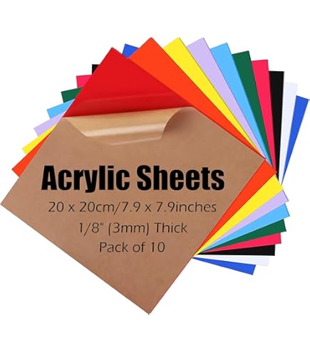 Acrylglasplatte Klar – 30,5 X 30,5 Cm, 12 Mm Dick, Mit Schutzpapier Für DIY
