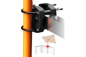 4smile SunnyEasy - Soporte para sombrilla para balcón, montaje flexible, color negro