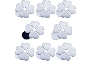 Mbsomnus 8 obciążników do obrusów do użytku na zewnątrz, stal nierdzewna, obciążniki do obrusów, bardzo ciężkie, obciążniki na zewnątrz, ciężarki czterolistna koniczyna, do zasłon, zasłony