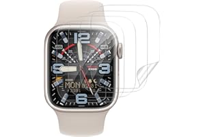 CARANTEE 4 Stück für Panzerglas für Apple Watch Series 7/8/9 41mm Schutzglas, Weich TPU Kratzfest Panzer Schutz Glas für Apple Watch 9 41mm Folie, Blasenfrei Displayschutzfolie für iWatch 8 41mm Schutzfolie